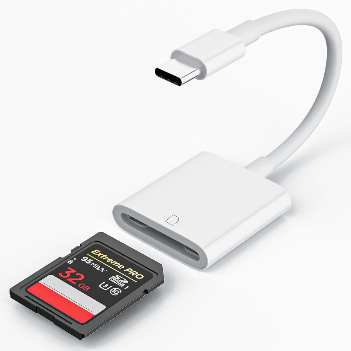 USB C SD Card Reader, Type C SD Memory Card Reader Micro SD Card Reader Compatible with iPhone 16/15/ iPad MacBook/Air/Pro iMac/Samsung Galaxy Android