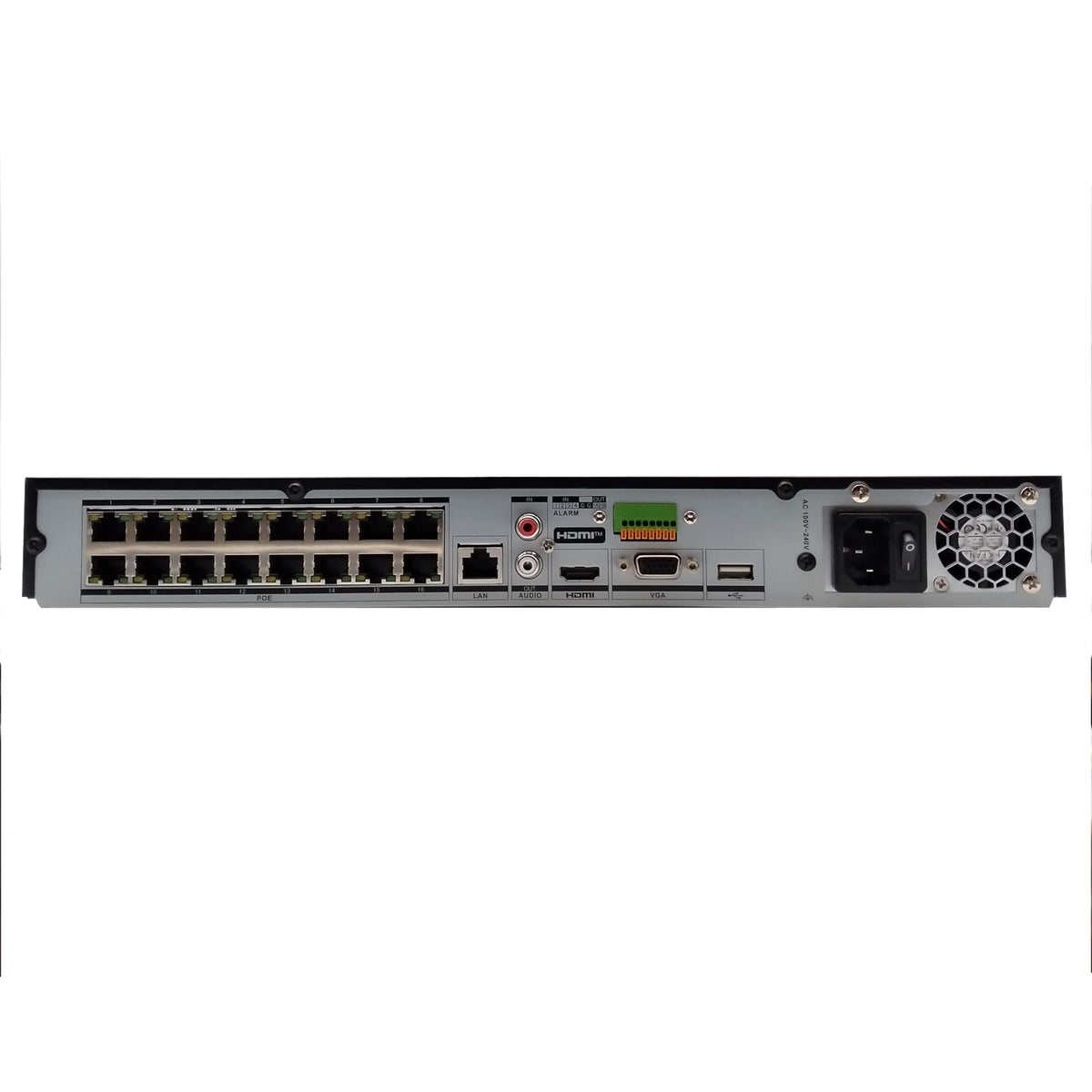 LTS LTN8716Q-P16-2TB, Platinum Professional Level 16 Channel NVR, 16 PoE Ports, 1U, SATA up to 12TB, 2TB Pre-Installed Storage