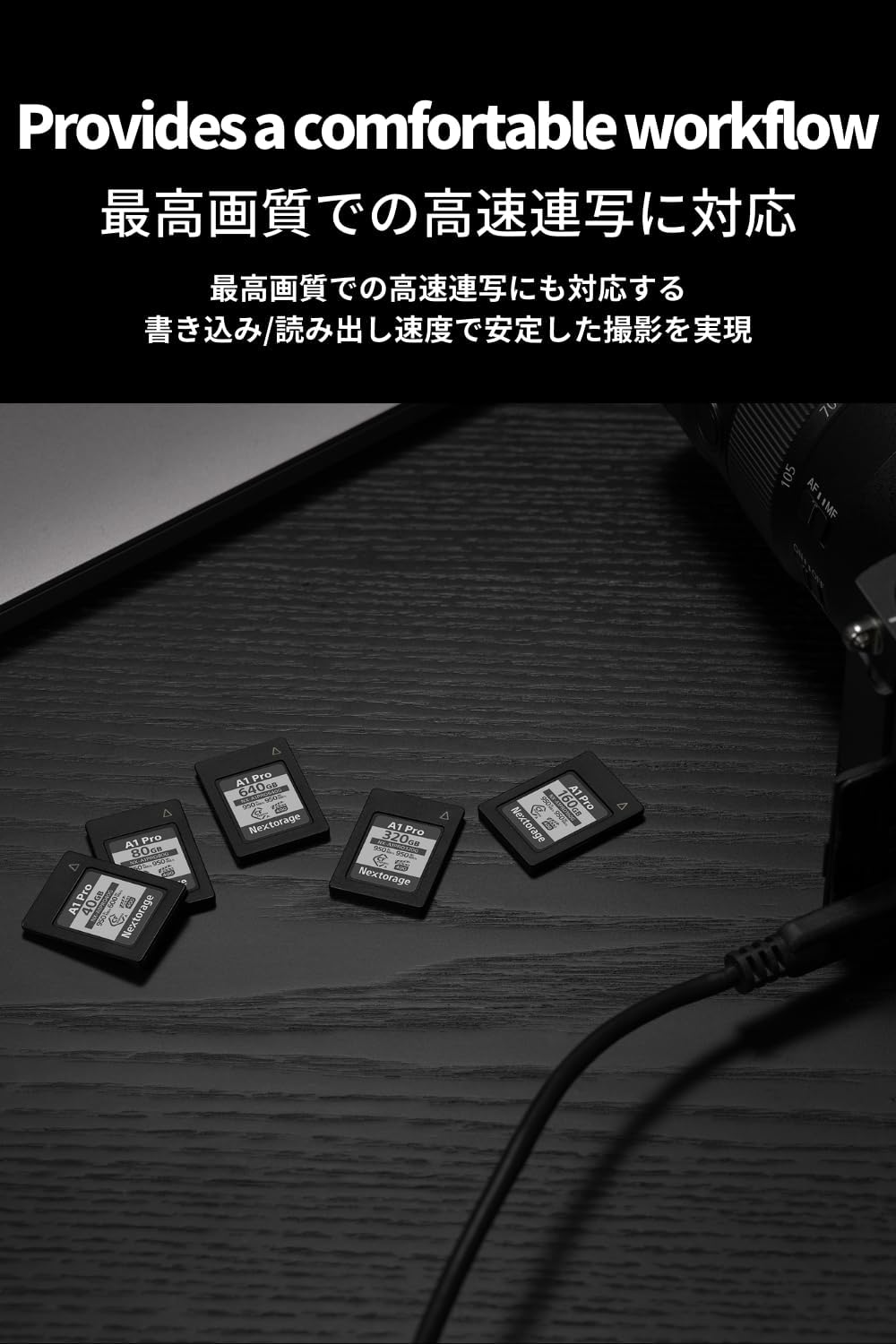 Nextorage Japan CFexpress Type A Card NX-A1PRO 640GB VPG 400 Urtla Fast Read 950MB/s Write 950MB/s