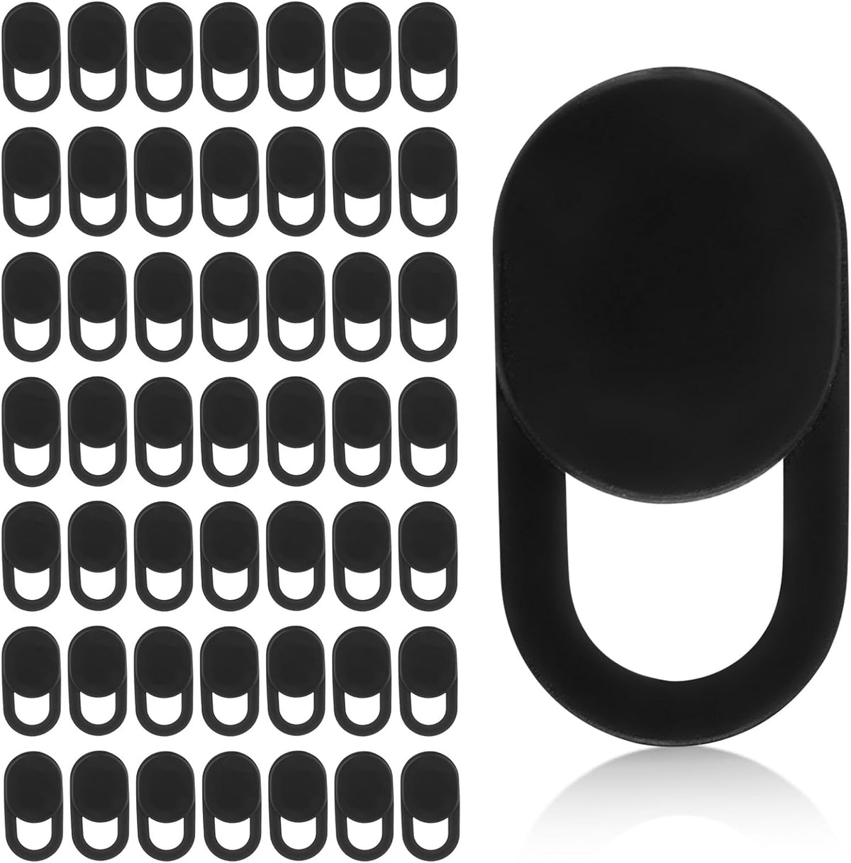 Goktvai 100pcs Laptop Camera Covers, Black Ultra-Thin Front Webcam Privacy Phone Camera Cover Slide Webcam Protects