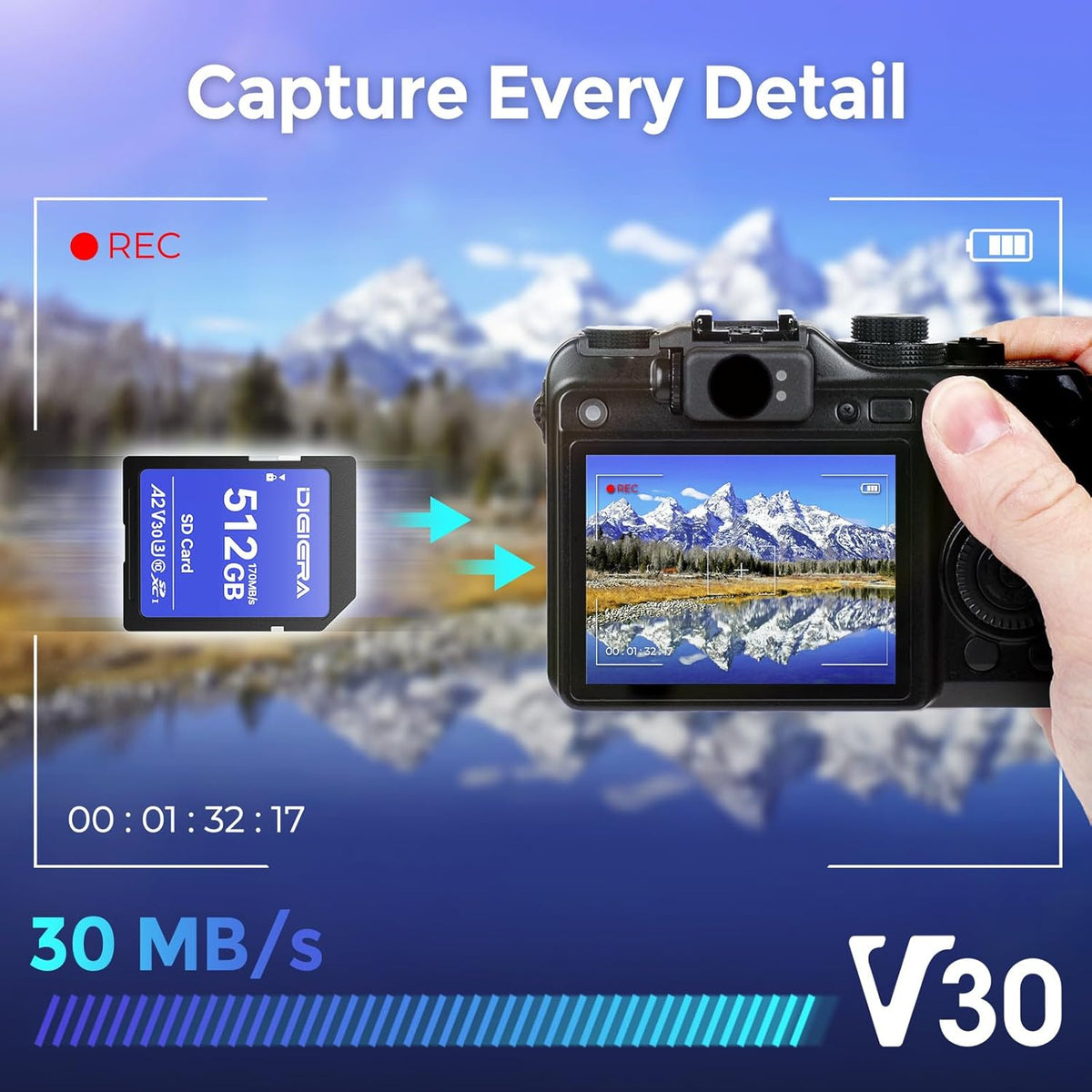 512GB LS100 SDXC UHS-I Memory Card - up to 170MB/s, C10, U3, V30, 4K UHD, SD Card for Computers, Digital Cameras, Home Theatre Devices, Car Navigation Systems (1 Pack)