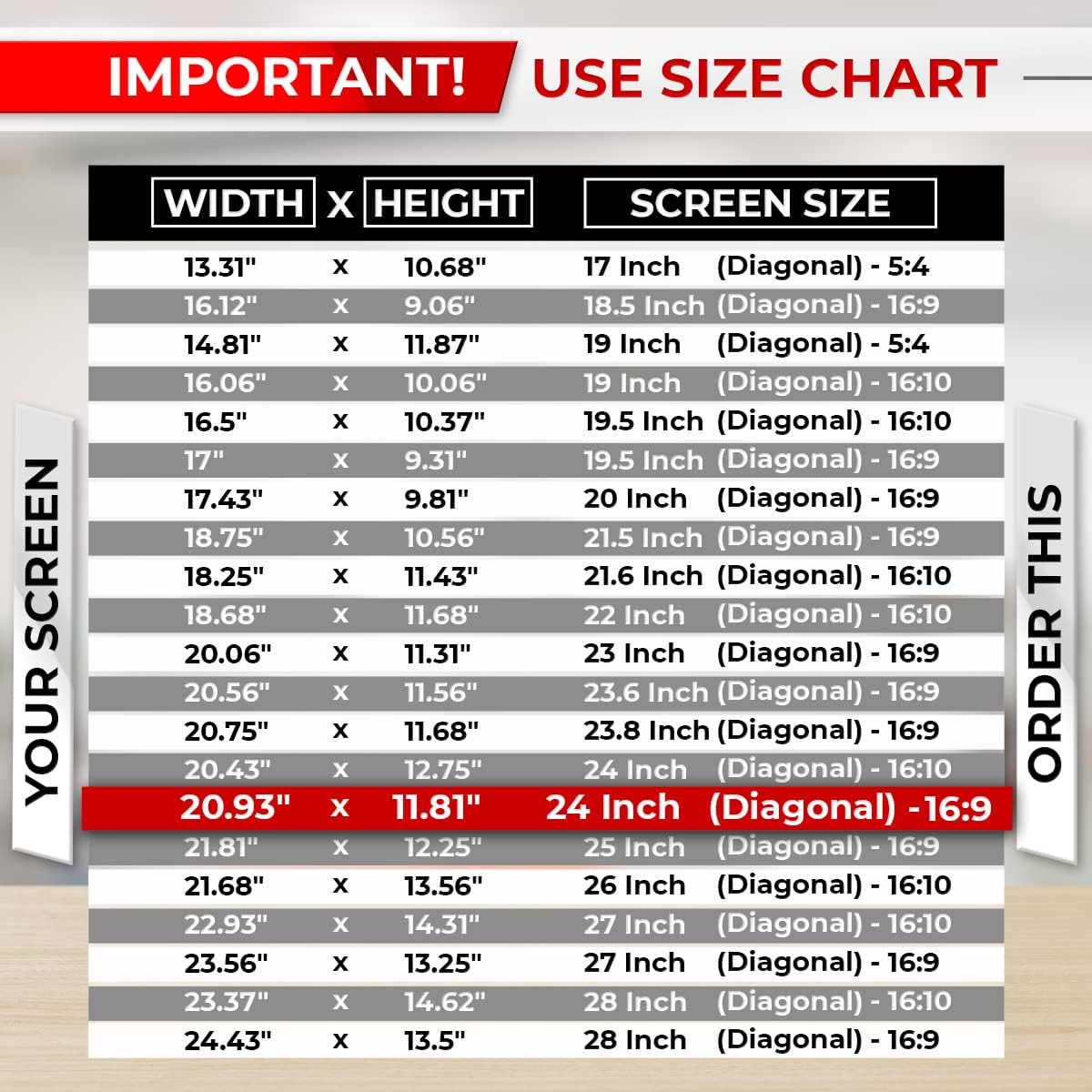 24 Inch 16:9 [2 Pack] Computer Privacy Screen Filter for Monitor - Privacy Shield and Anti-Glare Protector