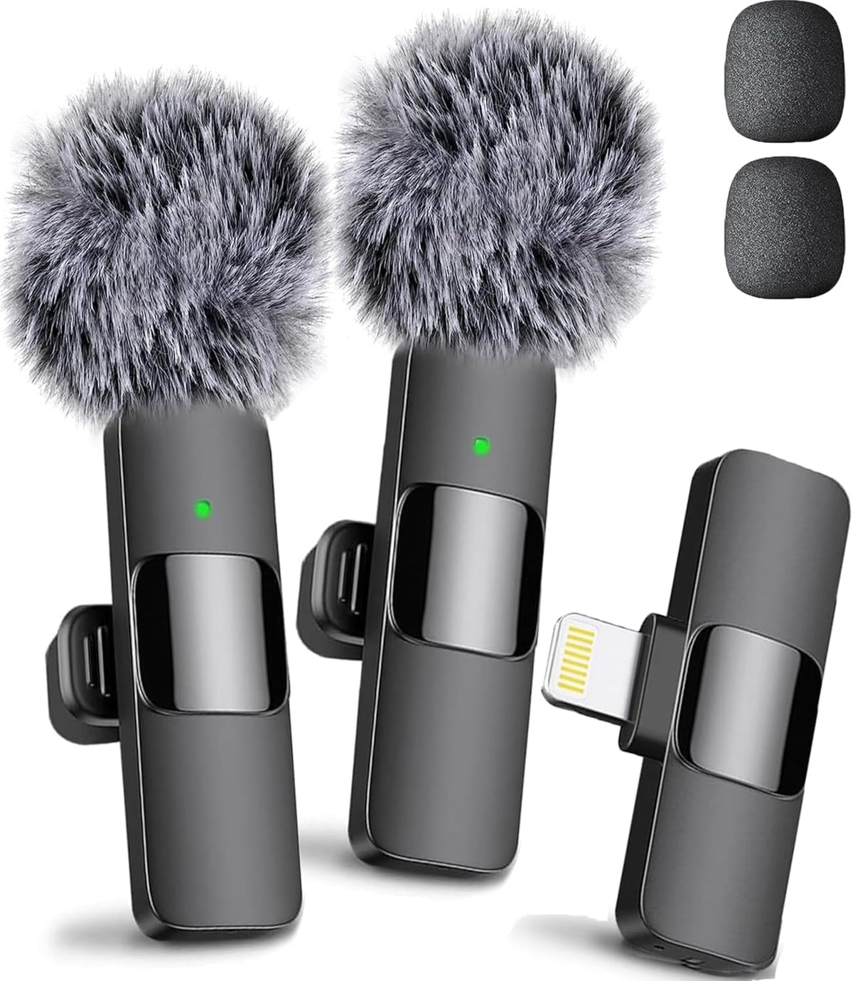 Mini Mic Pro (Latest Model - Wireless Microphone for iPhone, iPad, Android, Lavalier Microphone for Video Recording - iPhone Mic Crystal Clear Recording with USB-C for Podcast (iPhone 14 & Below)