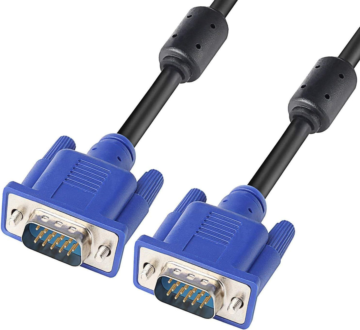 PASOW VGA to VGA Monitor Cable HD15 Male to Male for TV Computer Projector (6 Feet)