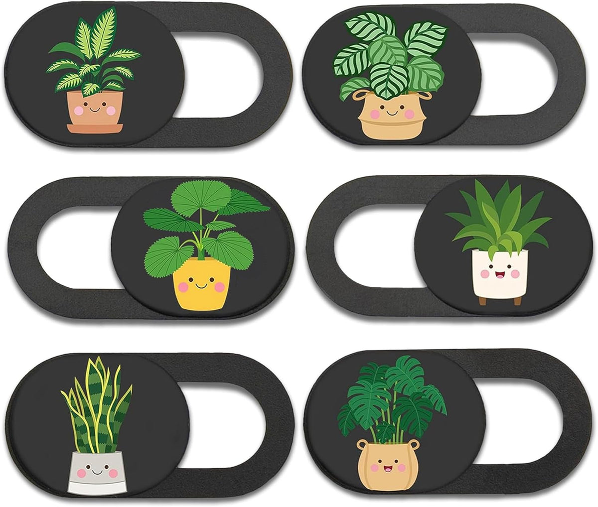 MESMOS 6pk Laptop Camera Cover Slide Cute, Laptop Accessories, Phone & Computer Camera Webcam Cover Slide, Web Cam Privacy Blocker (Small)