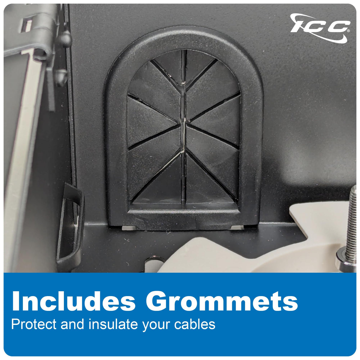 ICC Fiber Optic Wall Mount Enclosure - 4 Slots for LGX Compatible Adapter Panels or Cassettes (Sold Separately), Fiber Enclosure Supports up to 96