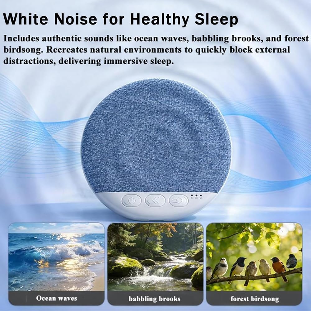 Generic 2026 11mm New Sleep Speaker Under Pillow, Ultra Thin Under Pillow Speaker with White Noise Timer, Stereo Bass