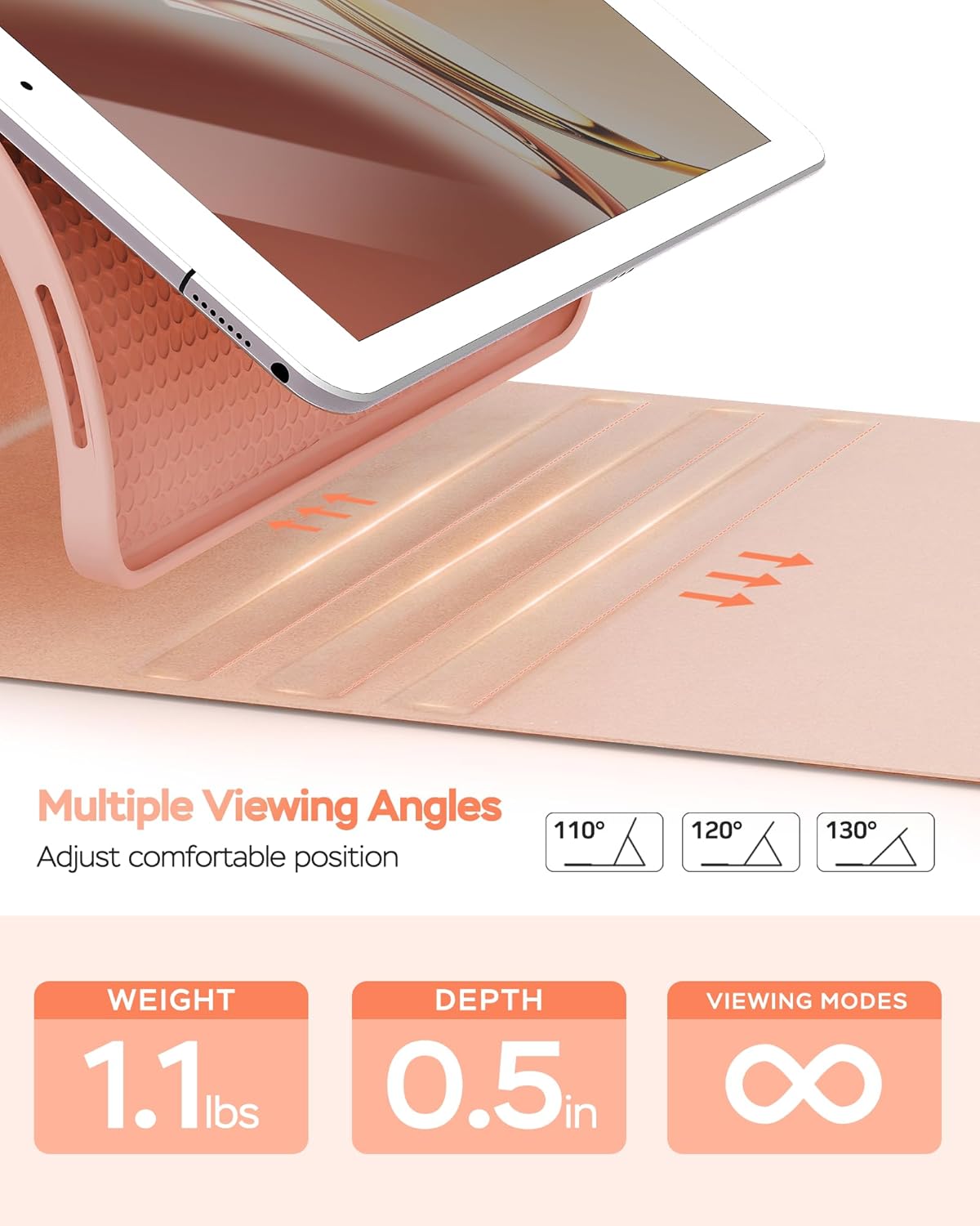Keyboard Case for iPad 9th 8th 7th Generation Case 10.2" - 7 Colors Backlit Detachable Folio Keyboard Cover with Pencil Holder for iPad Pro 10.5" / iPad Air 3rd Gen (Pink)
