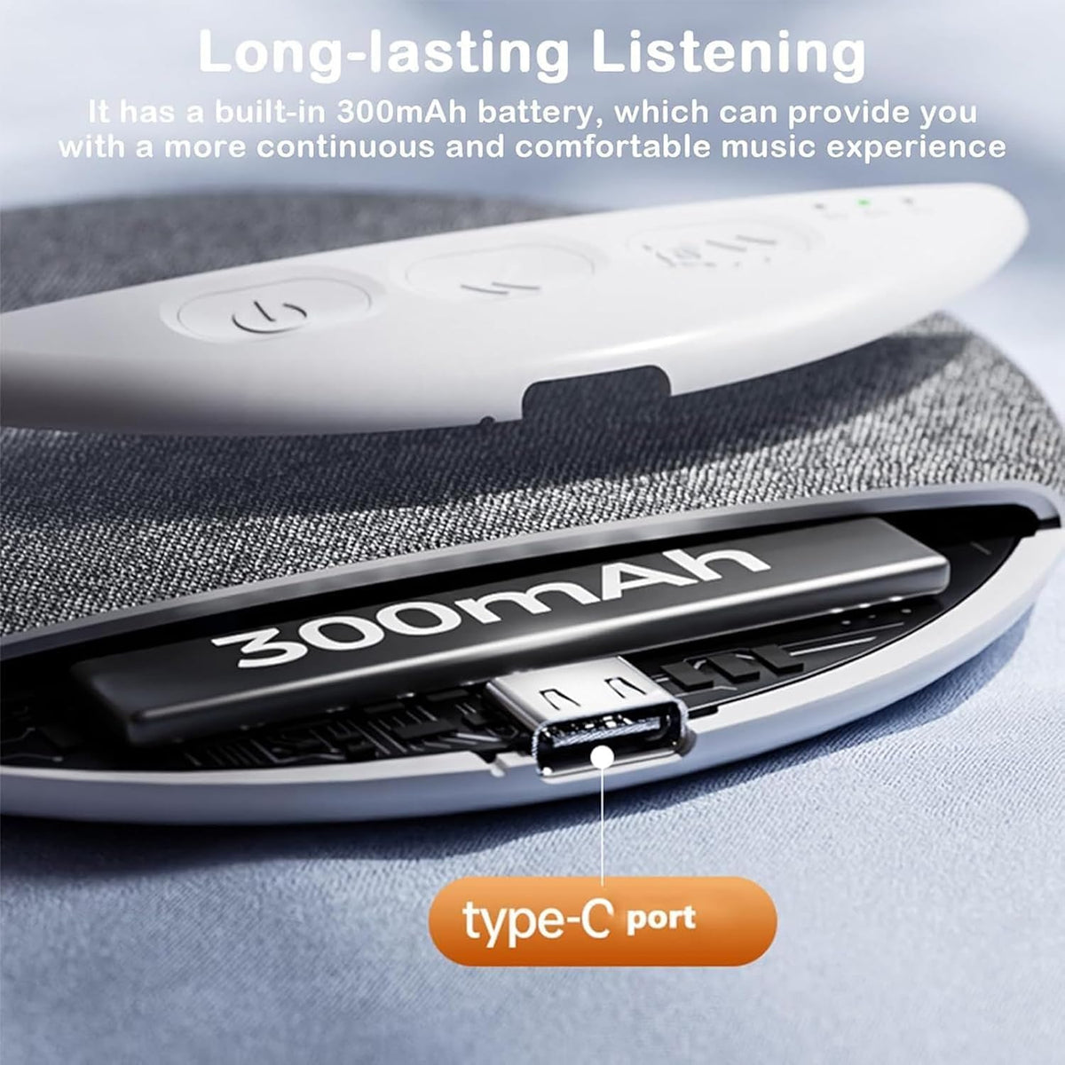 Generic Pillow Speaker - Sleep Headphones with White Noise Timer | for Bed Bedroom Bedside Meditation Home Hotel