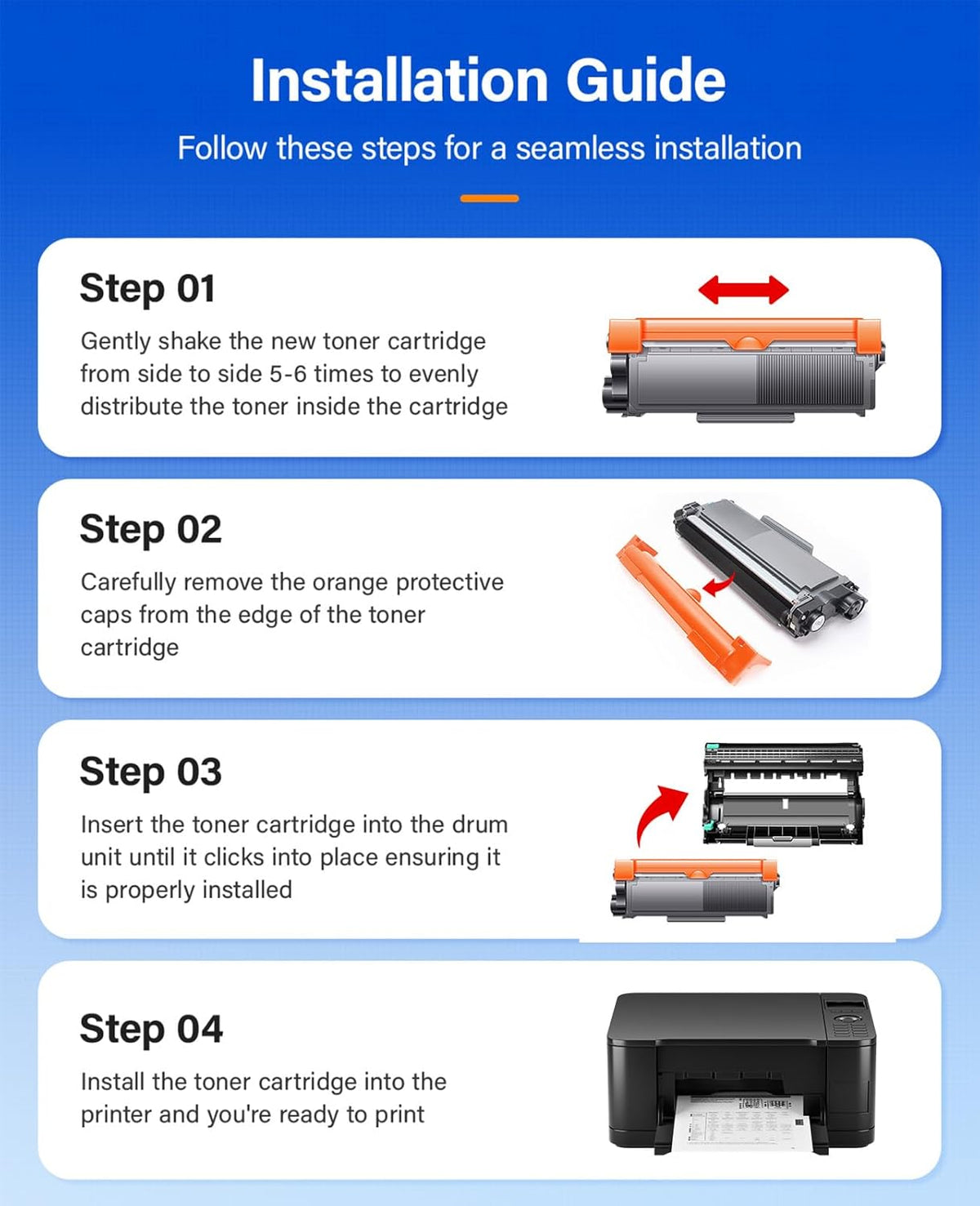 TN660 Black Toner Cartridge 2-Pack Replacement Compatible for Brother TN-660 660 Toner HL-L2380DW HL-L2320D HL-L2340DW DCP-L2540DW MFC-L2700DW MFC-L2720DW HL-L2300D HL-L2360DW DCP-L2520DW Printer Ink