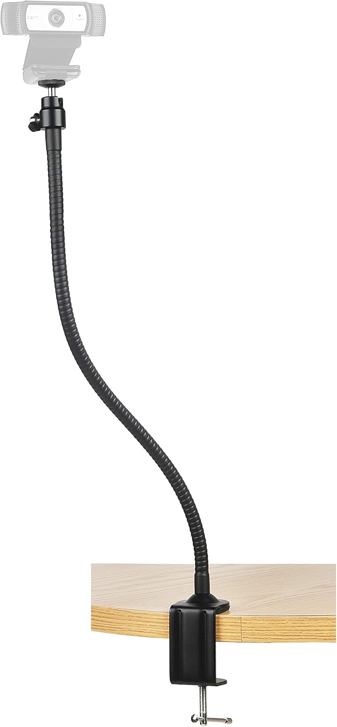 AceTaken -25'' 4K,C920s,C922x StreamCam Stand Flexible Arm Clamp Mount Tripod Compatible with Logitech StreamCam,Brio