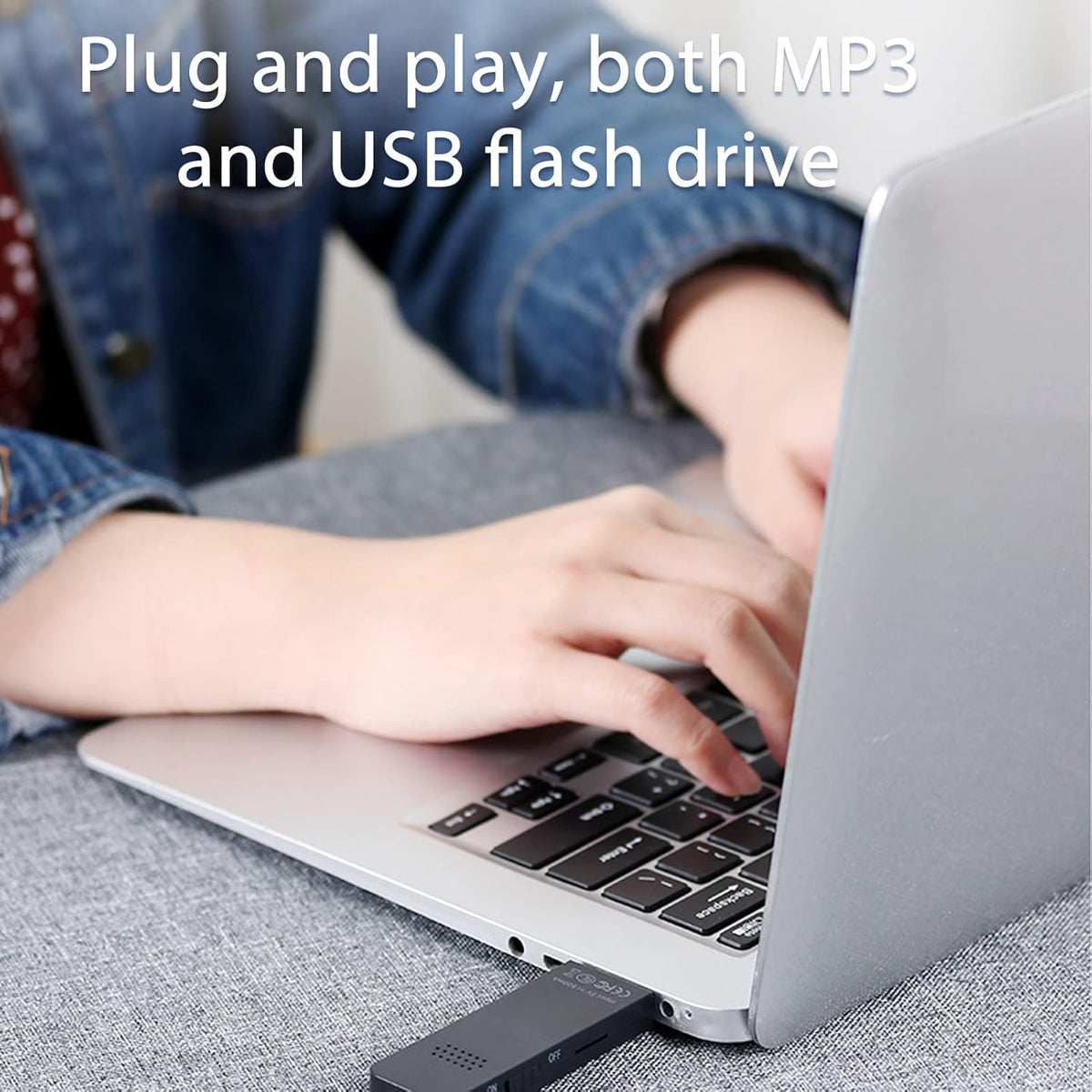 Denash MP3 8GB 64GB MP3 Player, Built-in HiFi Lossless Sound Music Player with Expandable Memory & USB Flash Drive