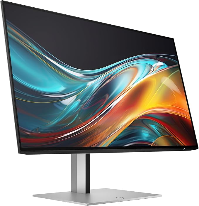 HP Series 7 Pro 24 FHD IPS Monitor with 5ms Response Time Anti-Glare Flicker Free 300 nits Brightness VESA Mount (100mm) Displayport HDMI &amp Dockztorm USB Port Expander Black/Silver
