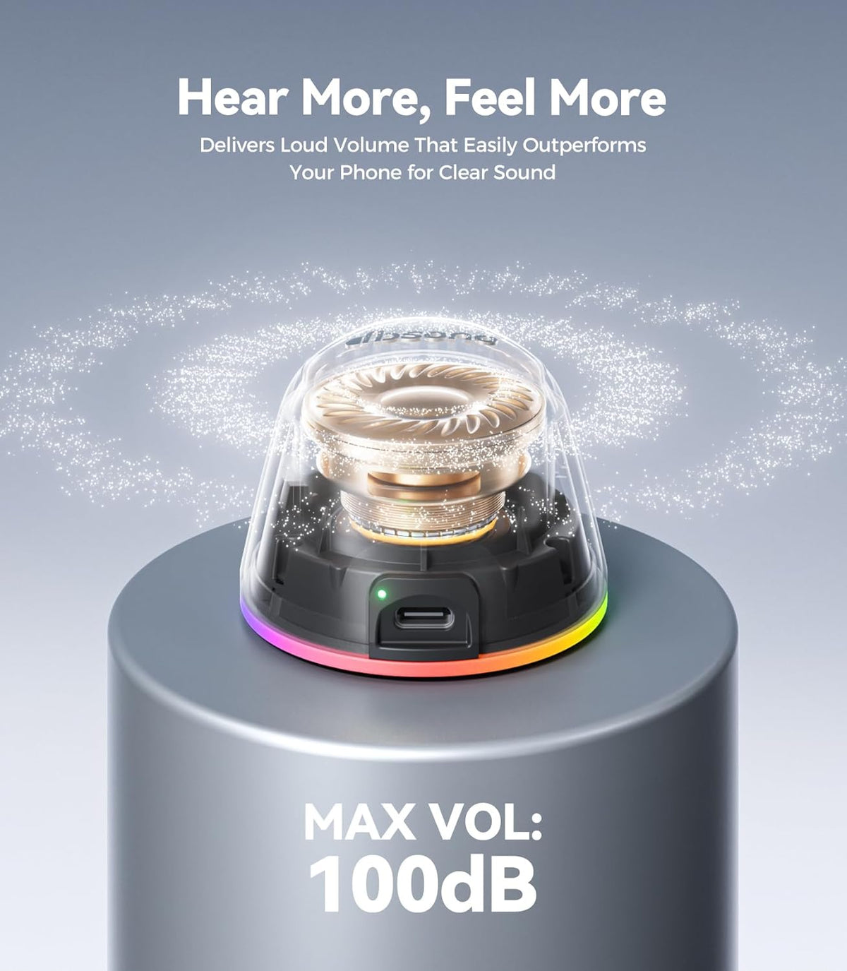 dbsono 2 1 IPX5 9 Portable Speaker Phone Stand Gifts:Birthday Graduation Mini Gifts for Him Her, in Magnetic Bluetooth