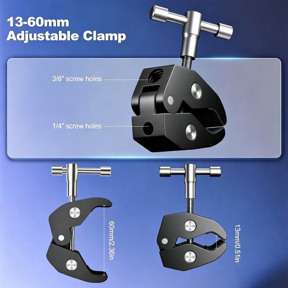 EMART 10inch Articulating Magic Arm Camera Mount with Super Clamp, Friction Power Adjustable Camera Mounts & Clamps