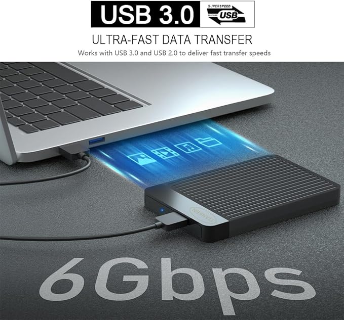 1TB Ultra Slim Portable External Hard Disk Drive 2.5'' USB 3.0 HDD Storage for Mac PC Laptop PS4 Xbox one