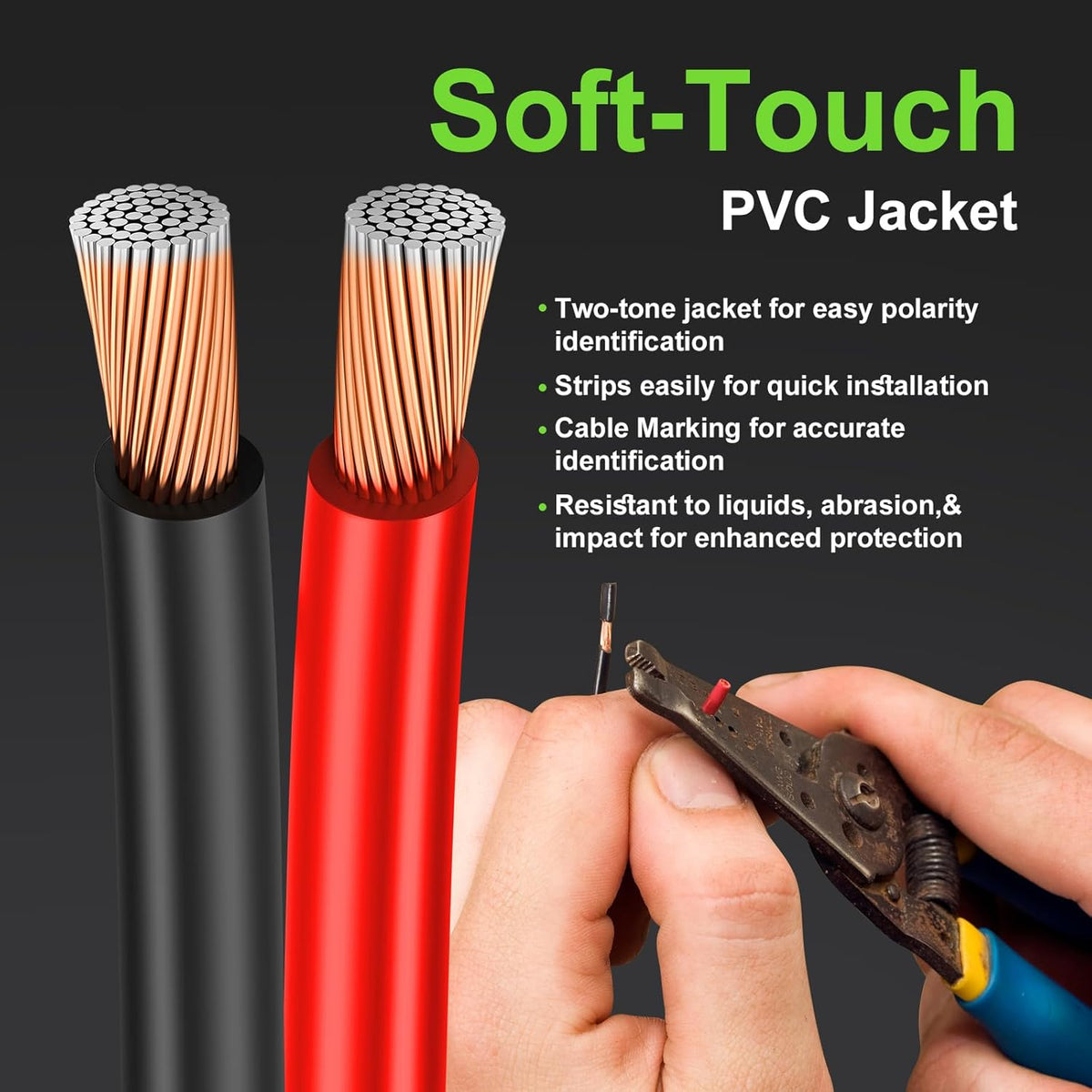 GOSDENG 12 100 12 Gauge Speaker Wire- ft Spec Soft Touch Audio Wire for Car Stereos, Home Theater, Surround Sound