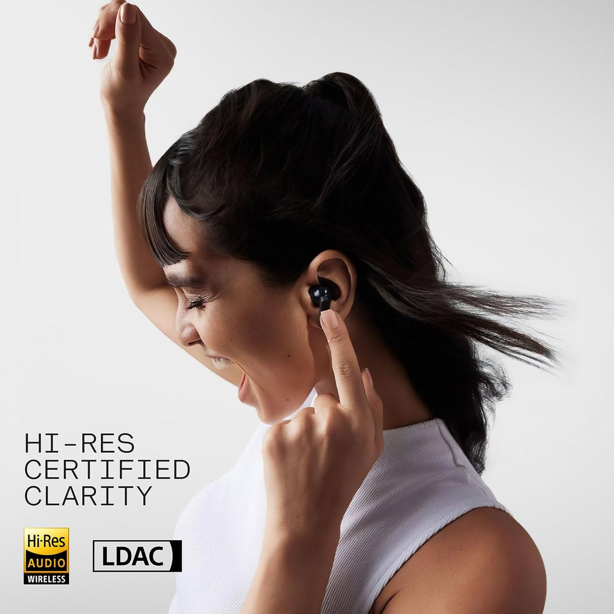 CMF Buds Pro 2 Wireless Earbuds, Hi-Res Audio with LDAC, 50 dB Hybrid Noise Cancelling Earbuds, Ultra Bass Technology, Bluetooth 5.3, 43H Play Time with Charging Case, 6 HD Mics Headphones, Light Grey