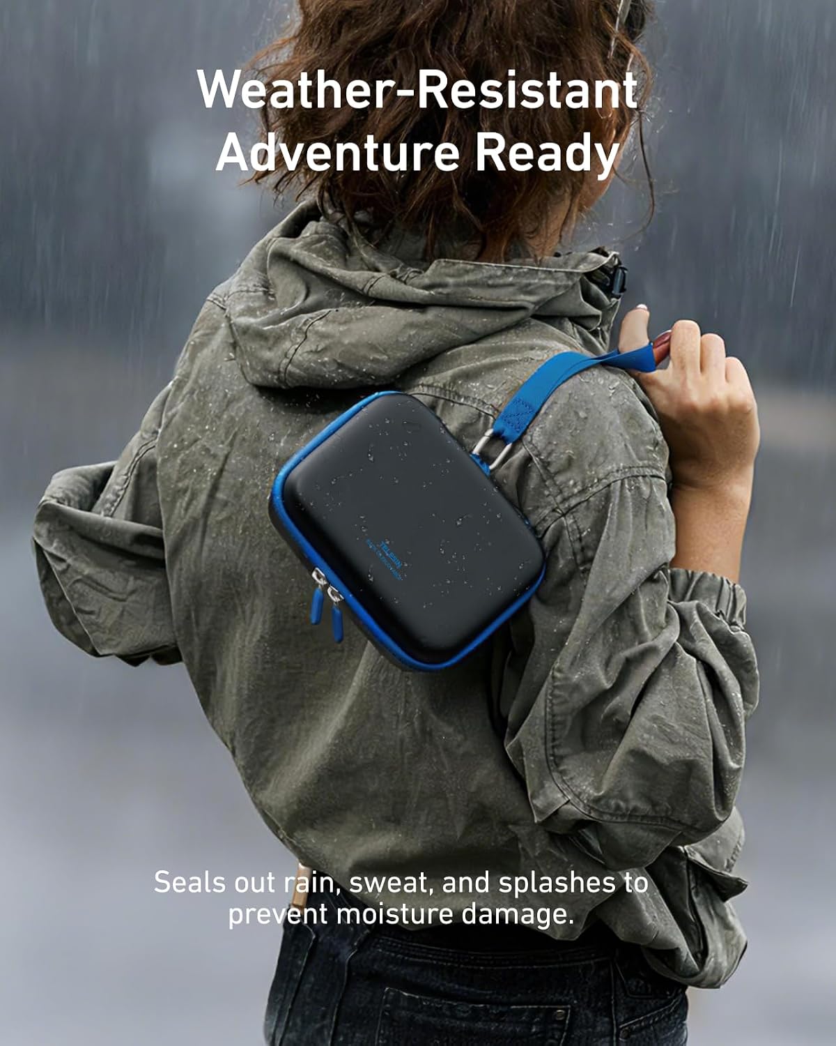 6 TELESIN DisAdv Carrying Case for DJI Osmo Action and Official Accessories, Xtra Edge Muse Case, Waterproof Hard