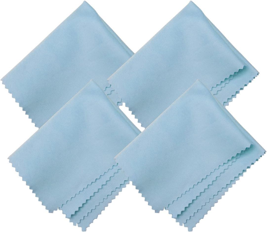 HTTX 4-Pack 6 7 inches Microfiber Screen Cleaning Cloths, x for Cell Phones, Tablets, LCD TV, Laptop, Camera Lenses