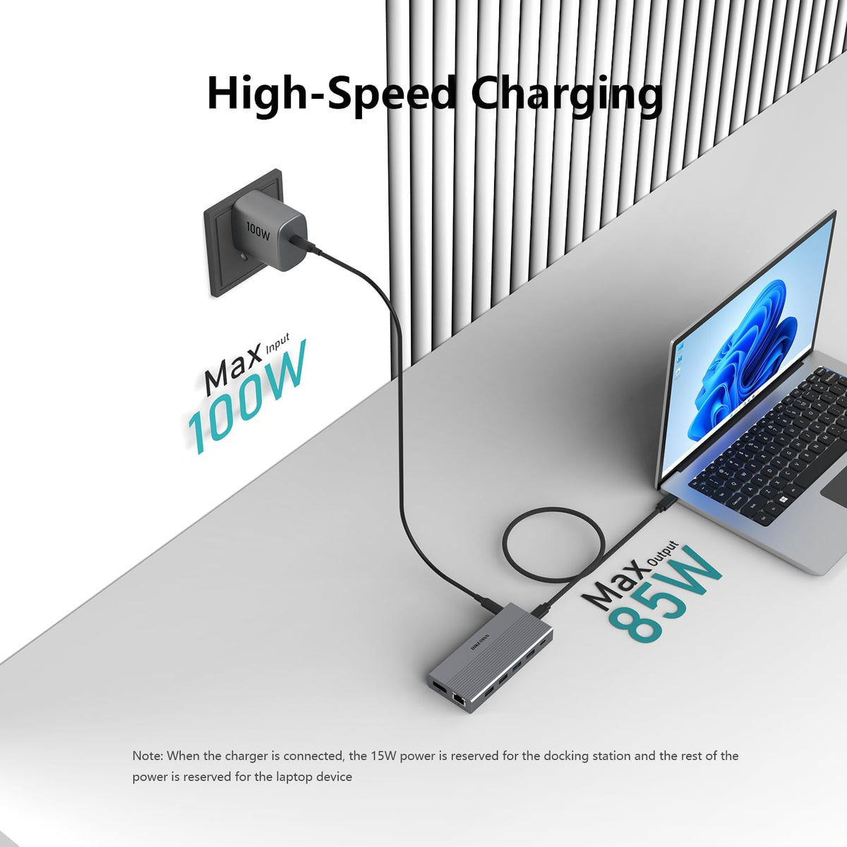 13-in-1 USB C Docking Station: Triple 4K Display, 100W Power Delivery, 5Gbps Data Ports, SD/MicroSD Slot - for Dell XPS, HP Laptops & ThinkPad
