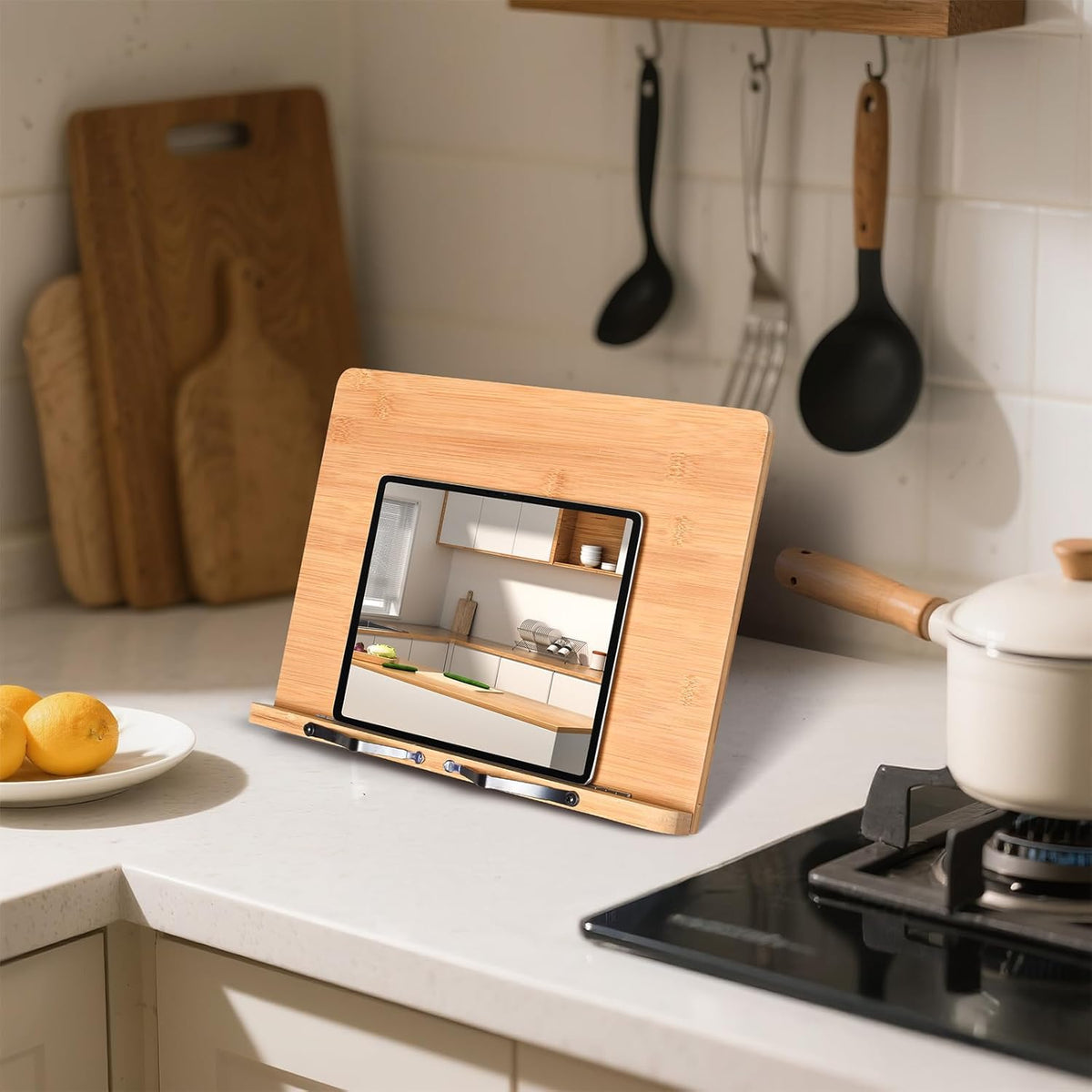 Extra Large Tablet Stand for Desk, Adjustable Holder for Touch Screen Tablets
