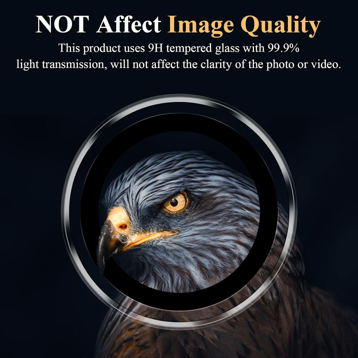 YWXTW Camera Lens Protector for Samsung Galaxy S24 / S23 / S23 Plus, [NOT for S24 Plus] 9H Tempered Glass HD Clear Individual Ring Camera Screen Protector for Galaxy S24 Accessories (Clear)