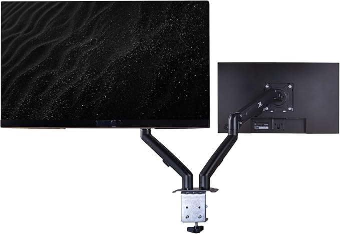 Lenovo ThinkVision TIO22 22 FHD IPS Monitor with 4ms Response Time Anti-Glare VESA Mount (100 x 100mm) Displayport HDMI Black Color (12N8GAR1UZ) 2 Pack w/DKZ Hub &amp ErgoFlexy Dual Mount Arm