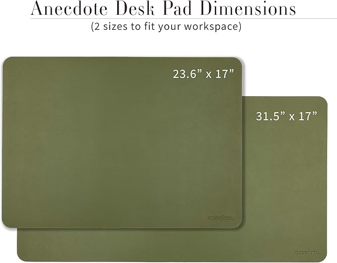 ANECDOTE Vegan Leather Desk Pad - 31.5"x17" Desk Mat for Your Office. This Quality Large Mouse Pad has Chic Elegance, Professional Look & Satisfying Touch - The Perfect Leather Mouse Pad for You!