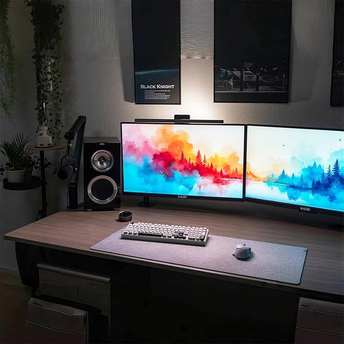 Kado Dual Monitor Setup - 2-Pack 27 1920x1080 Computer Monitor 75Hz VESA Mount HDMI Office Gaming Hybrid Built-in Speakers (E27X Dual Series)