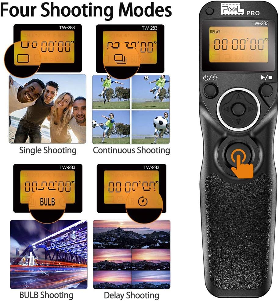Remote Shutter Release Compatible for Panasonic, PIXEL TW-283 L1 Wireless Remote Control Wired Shutter Release Cable Compatible for Panasonic Cameras