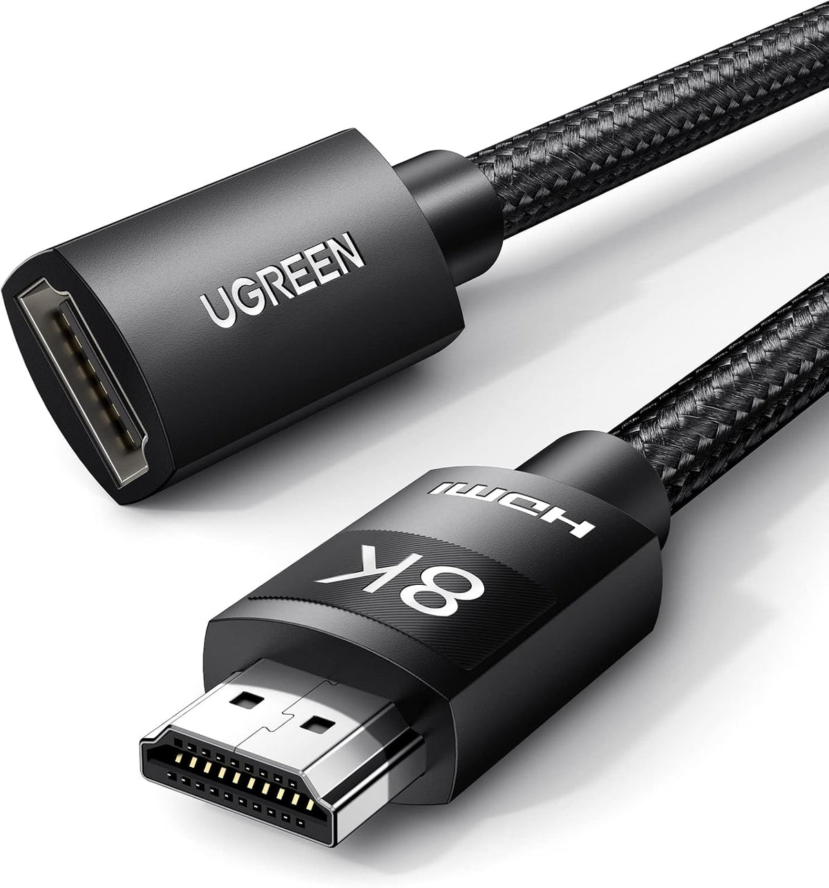 8K 10K 2.1 4K 2023/PS5/Xbox 1.5FT UGREEN HDMI Extender HDMI Extension Cable Ultra High Speed Cord Male to Female