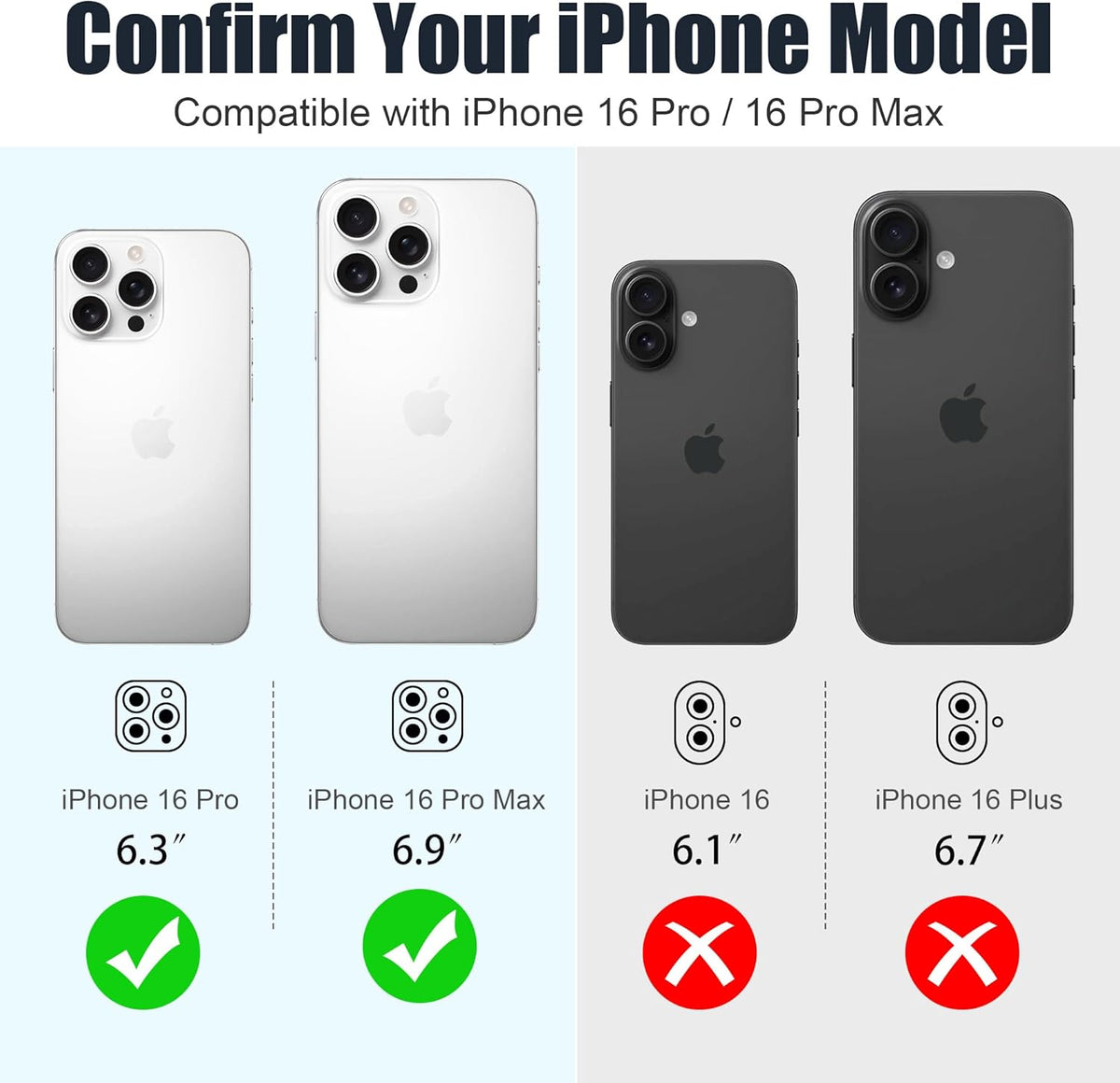 AGVEE 3+3 6 Pack for iPhone 16 Pro 6.3" / 16 Pro Max 6.9" Camera Lens Cover Protector, Bling Glitter & CD-Textured Metal Ring 9H Tempered HD Glass Camera Cover Protector Film, Glitter-Silver