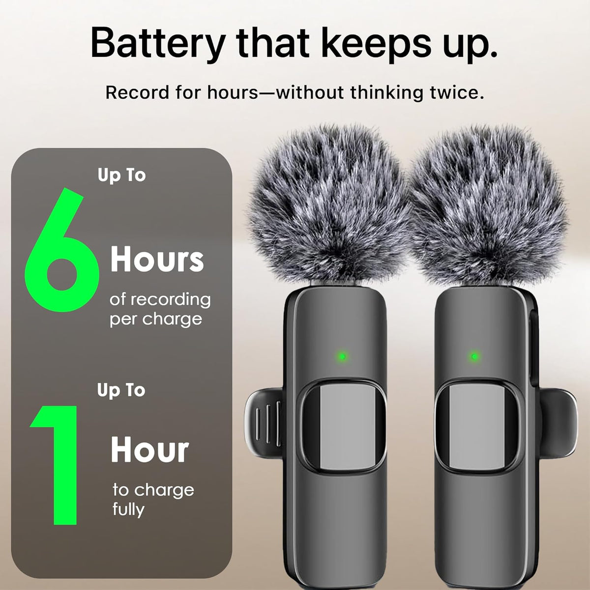 Mini Mic Pro (Latest Model) - Professional Wireless Microphone for iPhone, iPad, Android, Lavalier Microphone for Video Recording - iPhone Mic Crystal Clear Recording with USB-C for Content Creators