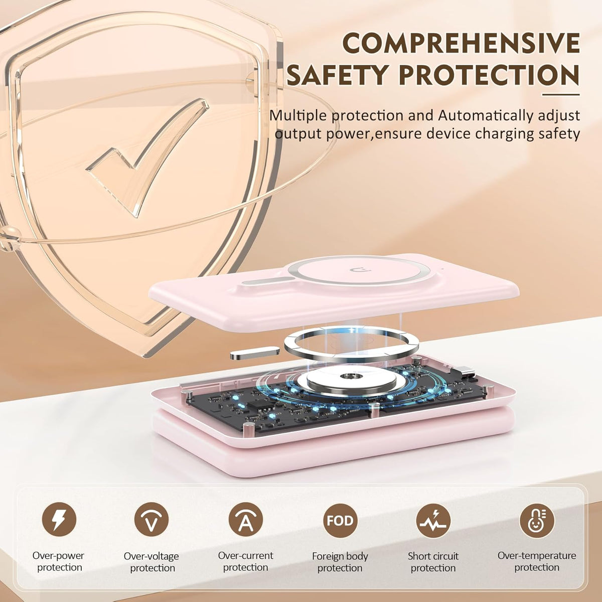 3 in 1 Wireless Charging Station for iPhone 16 15 14 13 12 Pro Max Plus – Foldable Magnetic Charger Pad for Apple Watch Series & AirPods – Fast Wireless Charging Dock for Travel & Home