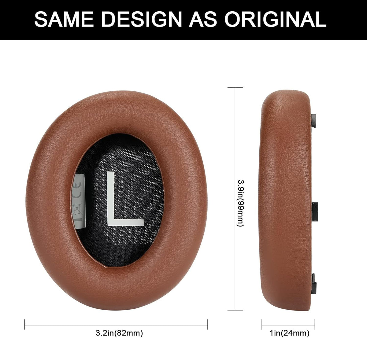 Replacement Ear Pads Cushions, Earpads Cover for Bose 700 Noise-Cancelling NC700 Over Ear Headphones (Brown)