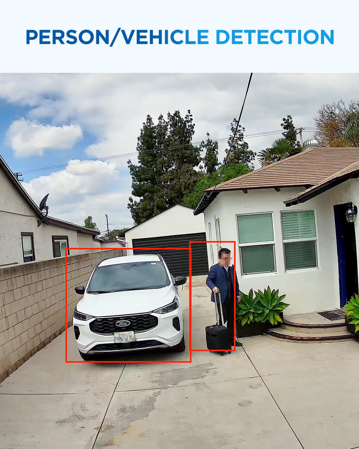4COVR 4K PoE Security Camera System, AI Human Vehicle Detection, 4Pcs 8MP IK10 Vandal-Proof Dome IP Camera with Mic, 8CH 8MP H.265 NVR with 2TB HDD