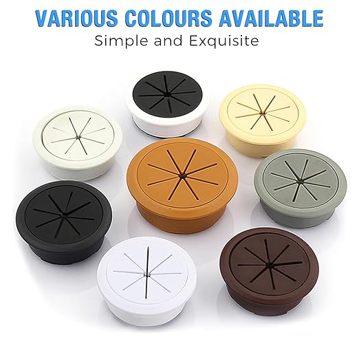 BOPOREAE 4 Pcs Desk Grommet 2" (50mm), Desk Hole Cover for Cables