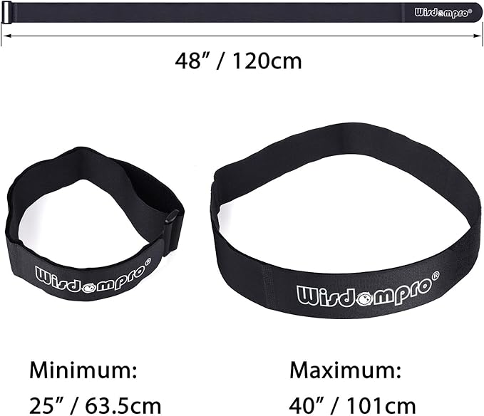 Wisdompro Extra Large 4 Pack 2x48" Hook and Loop Tie Down Straps Heavy Duty