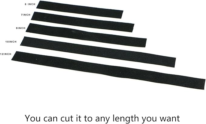 Saisn Reusable Fastening Tape Cable Ties 3/4 Inch Double Side Hook Roll (25 Yard, Black)