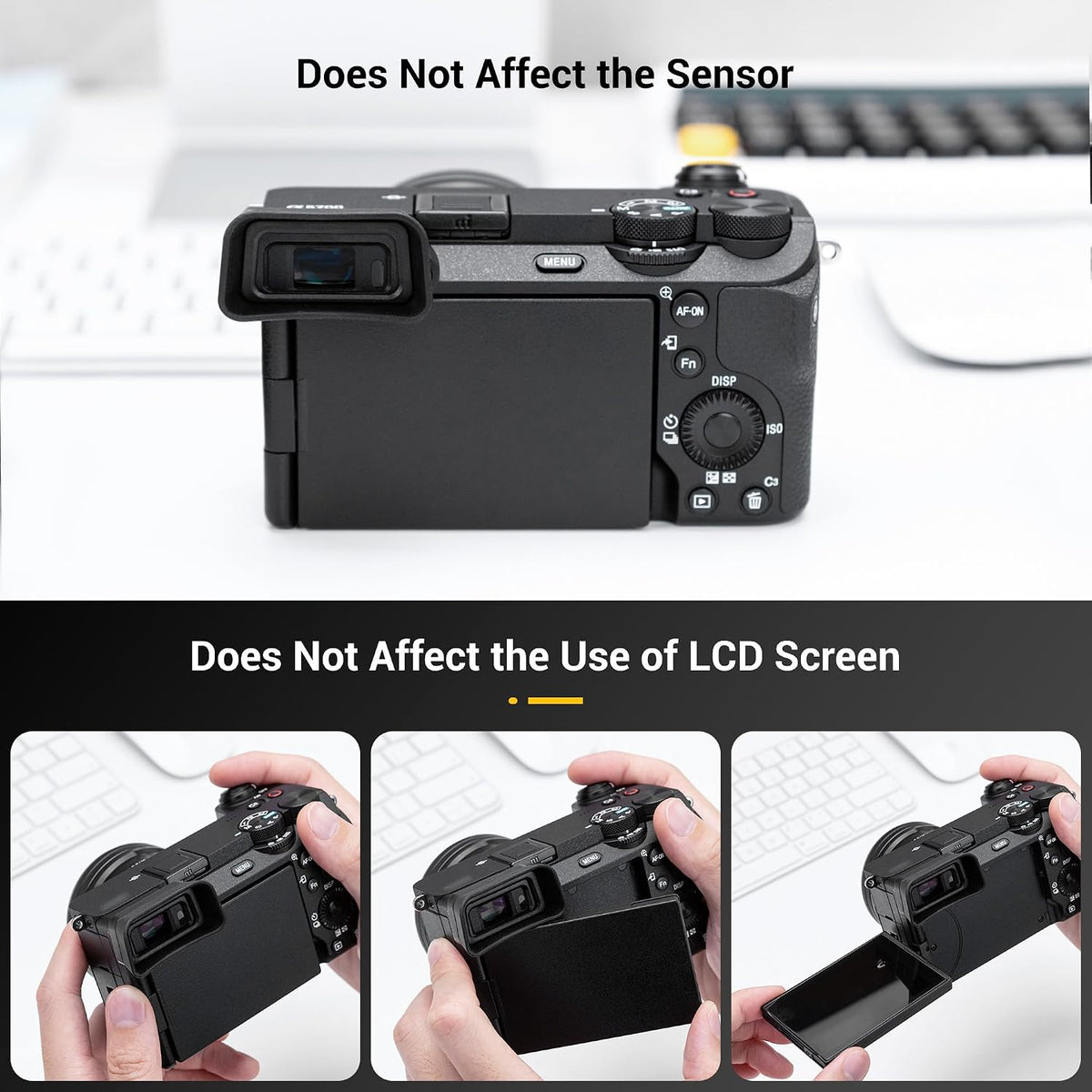 A6700 A6700 FDA-EP20 A6700 Eyecup Eyepiece, Soft Silicon Extended Camera Eye Cup Viewfinder Special Designed for Sony