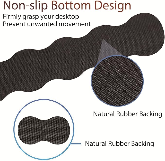 Large Gaming Table Pad 31.5 x 11.8 + Keyboard Wrist Pad + Mouse Wrist Pad + Coaster Non-Slip Base 4-in-1 Set Ergonomic Memory Foam Easy Typing Pain Relief Moon Ship Blue Sea