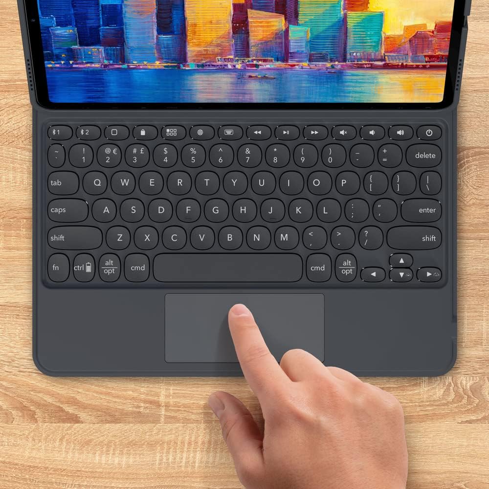 ZAGG Pro Keys Wireless Keyboard & Detachable Case for iPad Pro 12.9 - Backlit Keys, Apple Pencil Holder, 6.6ft Drop Protection