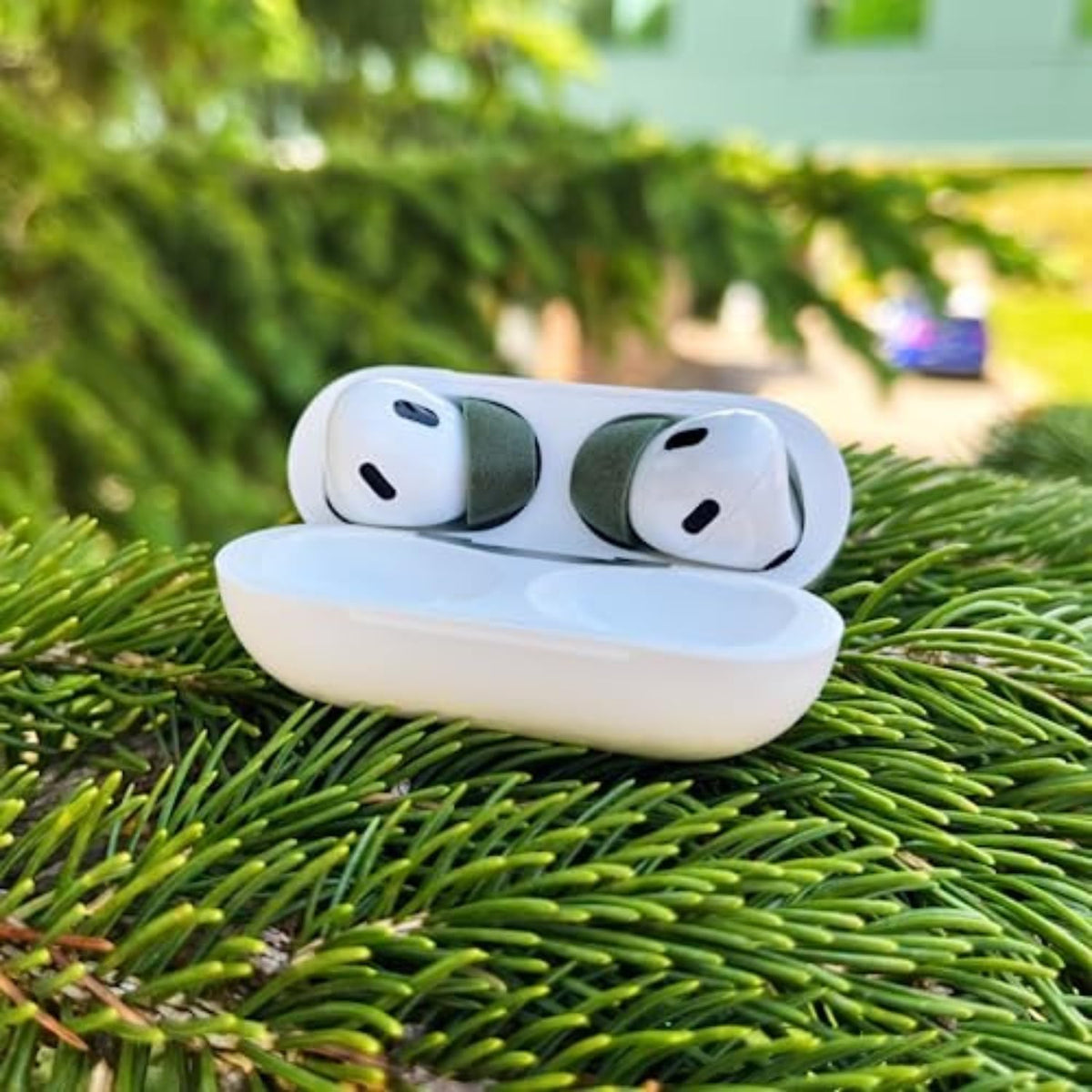 Comply Memory Foam Replacement Earbud Tips for Apple AirPods Pro 1 & 2 Ultimate Comfort, Secure Fit, Superior Noise Isolation Anti Slip, Prevent from Falling Out Green, Small (3 Pairs)