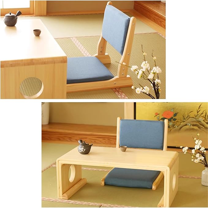 BTZHY Floor Chair Lazy Couch Tatami Chair Tatami Foldable Floor Chair Living Room Chair Floor Seat Home Bay Window Lazy Backrest Chair for Living Room BedroomBalconyC