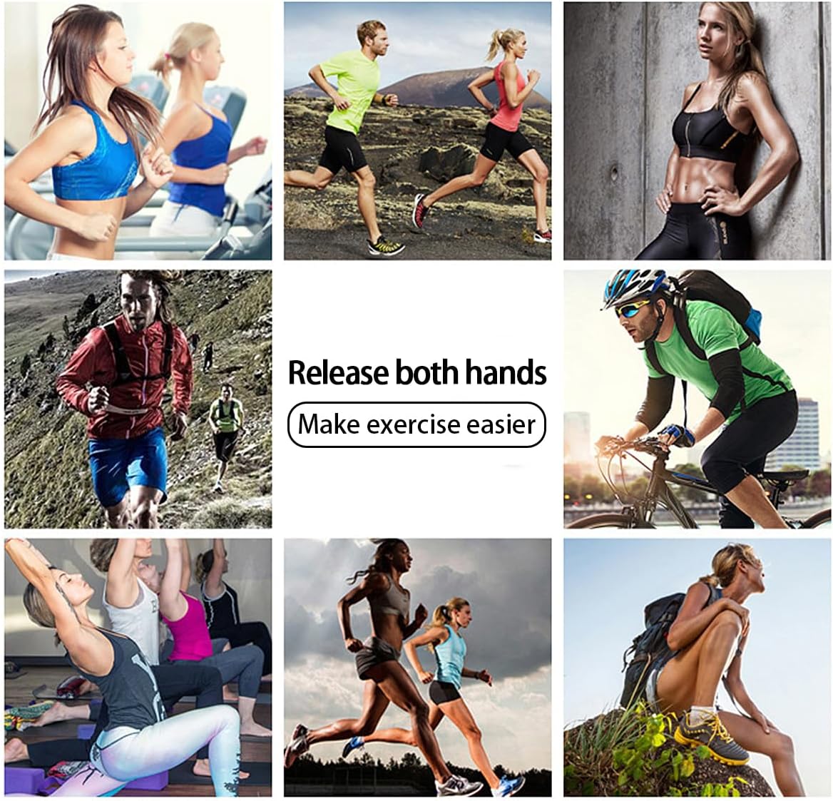 Running Phone Armband for Men Women,Universal Arm Bands for Phones Below 8 Inches,Waterproof Cell Phone Armband for Hiking,Running,Cycling,Climbing(Blue XL)