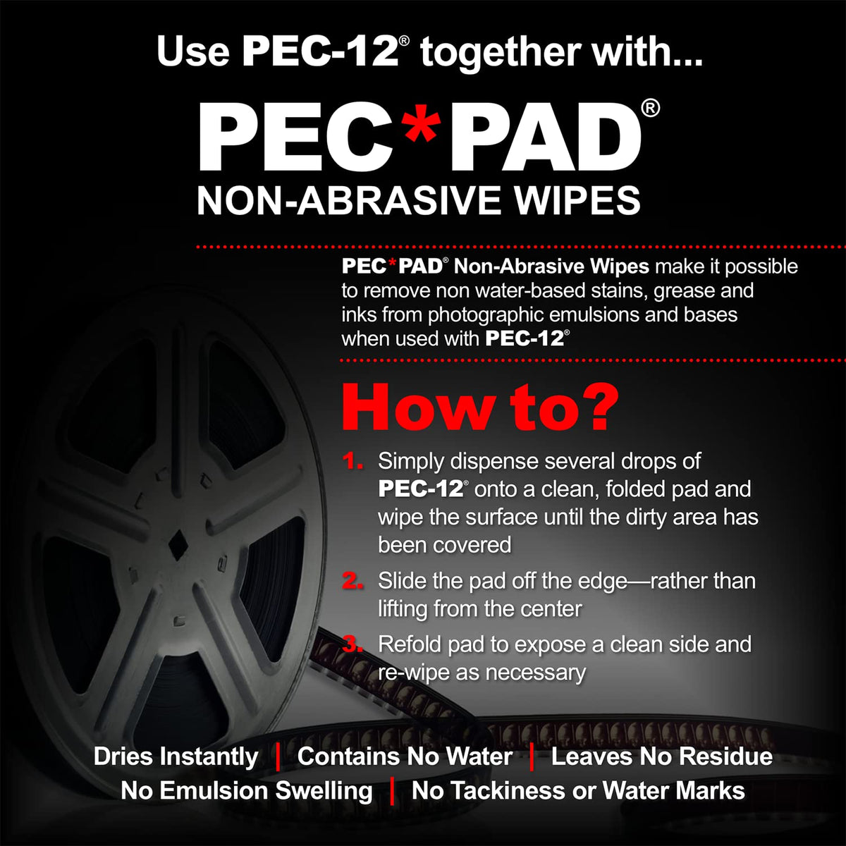 PEC-12 Photographic Emulsion Cleaner - Fluid for Removal of Non-Water Based Stain, Grease & Ink from Emulsions and Bases - Photographers Choice