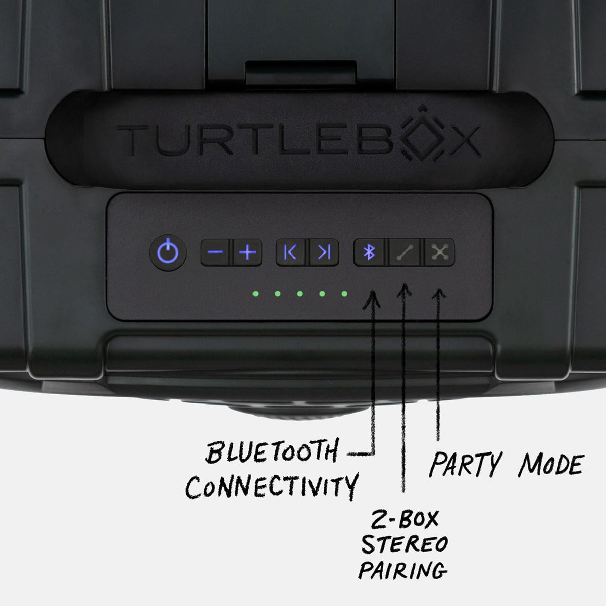 Turtlebox Original Gen 3: Portable Outdoor Bluetooth Speaker – Ultra-Loud (120dB), Waterproof (IP67), Rugged, Impact-Resistant, 3-Day Battery | Party Mode: Unlimited Pairing for Stereo Sound, Green
