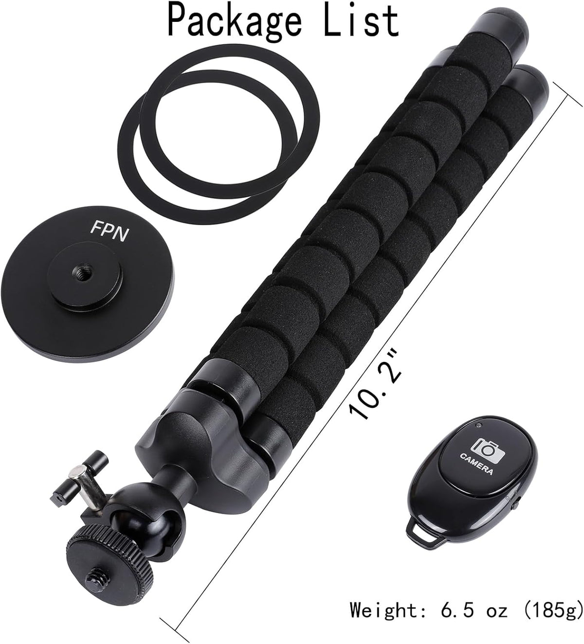 Magnetic Flexible Tripod for iPhone, Mini Bendable Tripod Stand with Wireless Remote for Magsafe, Compatible with iPhone 16 15 Plus Pro Max 14 13 12 Series