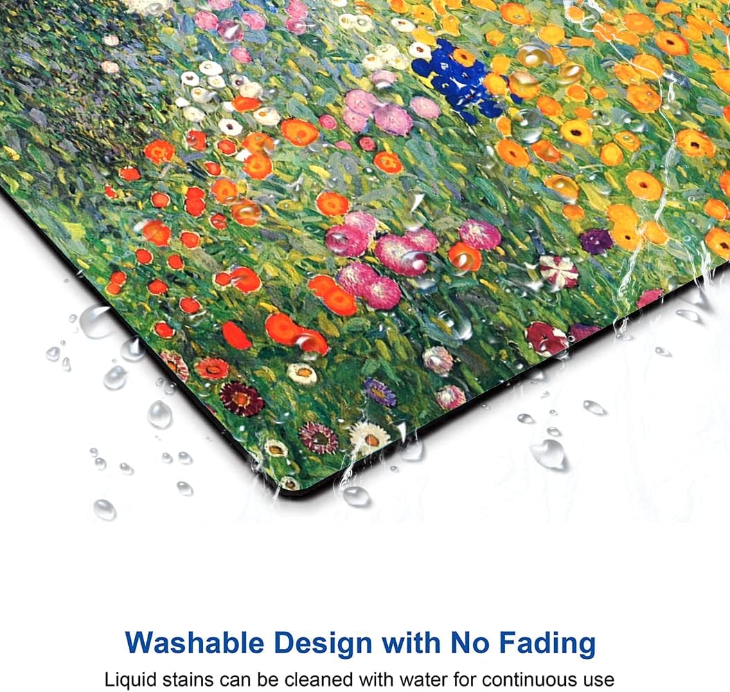Mouse Pad, Premium-Textured Mouse Mat, Non-Slip Rubber Base Mousepad for Laptop, Computer & PC,9.5×7.9 in, Art Flower